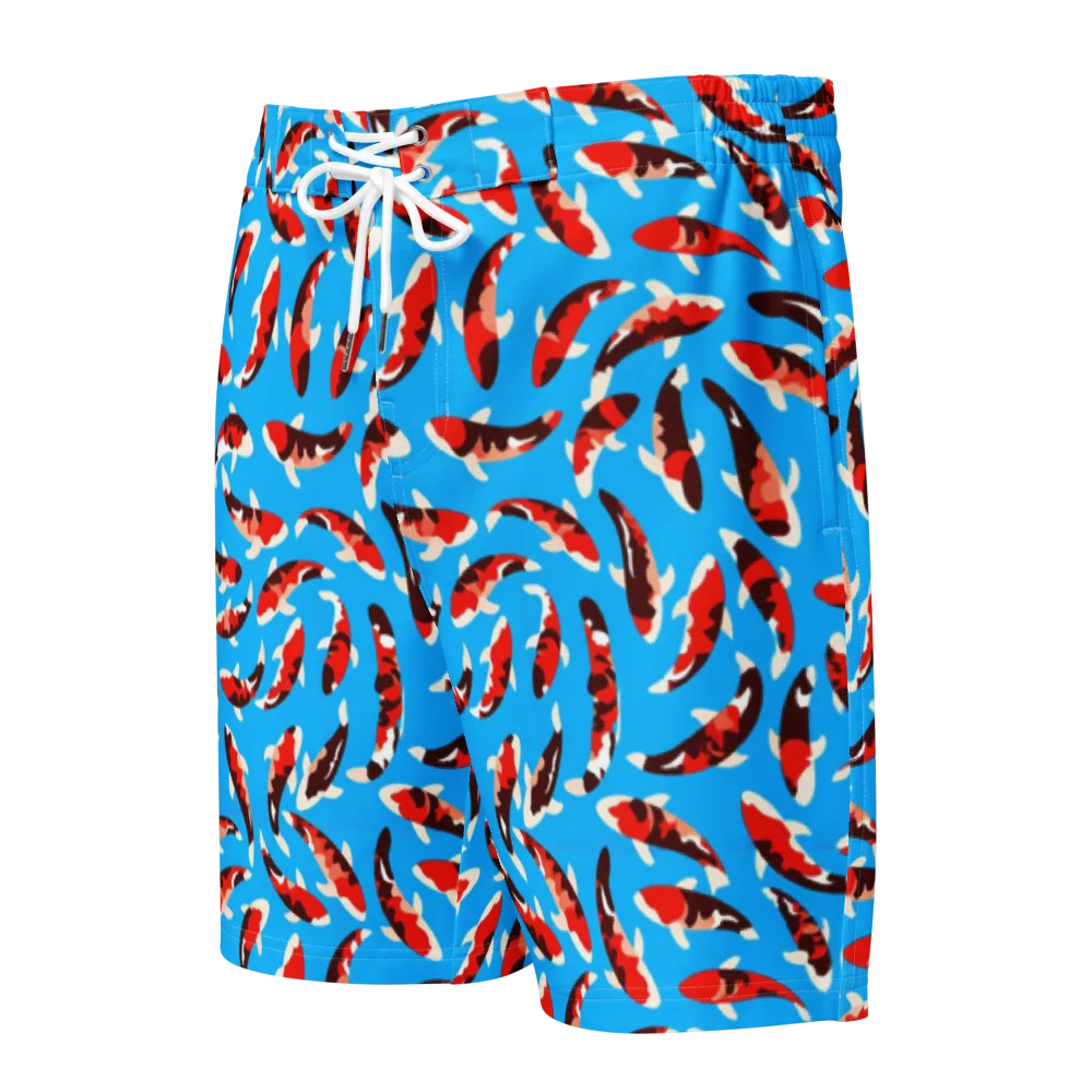 Crimson Shoal on Men's Board Shorts — Front
