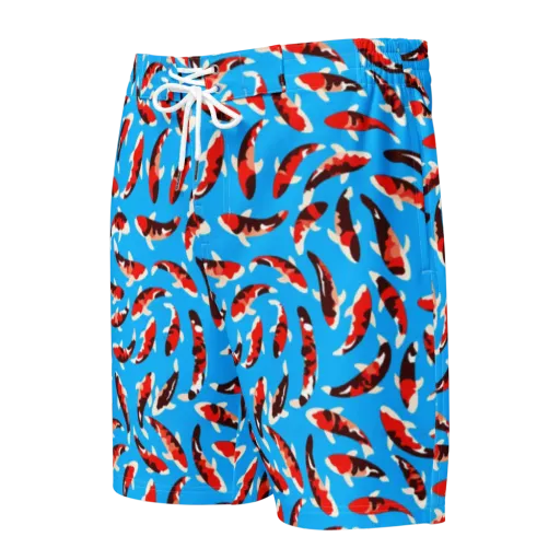Crimson Shoal on a Men's Board Shorts