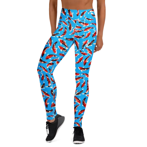 Crimson Shoal on a Yoga Leggings