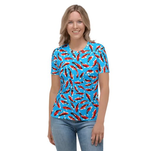 Crimson Shoal on a Women's Crew Neck T-Shirt