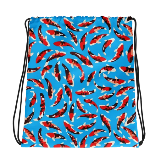 Crimson Shoal on a Drawstring Bag