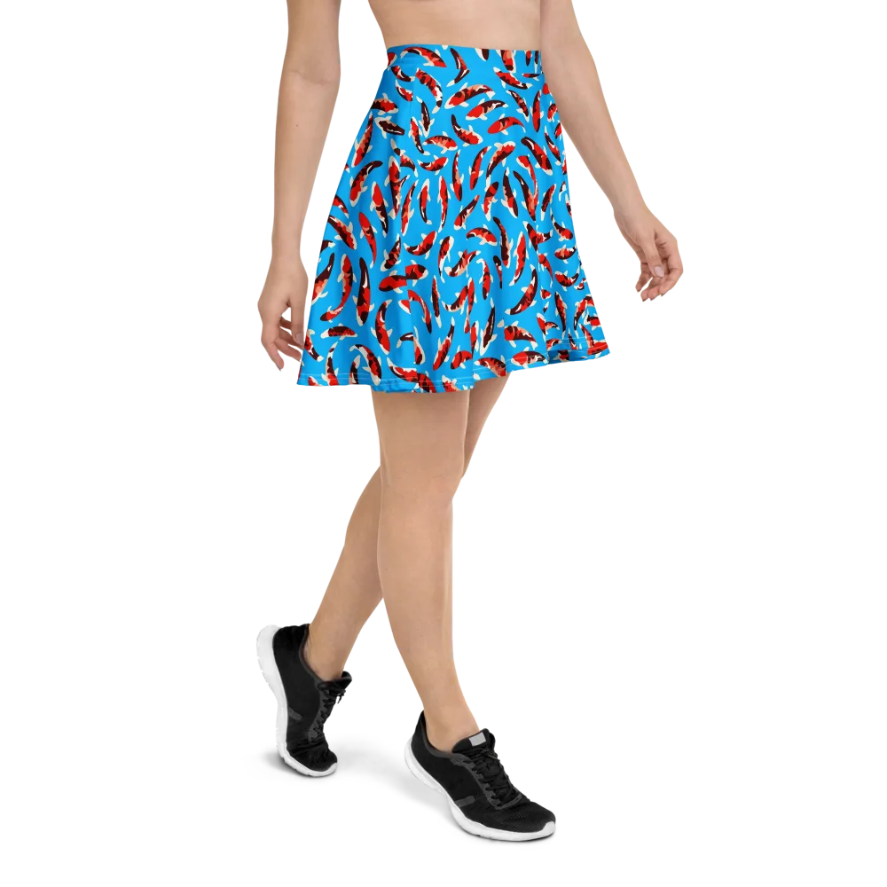 Crimson Shoal on Skater Skirt — Right