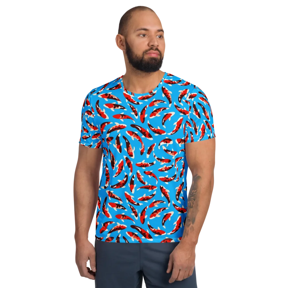 Crimson Shoal on Men's Athletic T-Shirt — Front