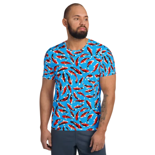 Crimson Shoal on a Men's Athletic T-Shirt