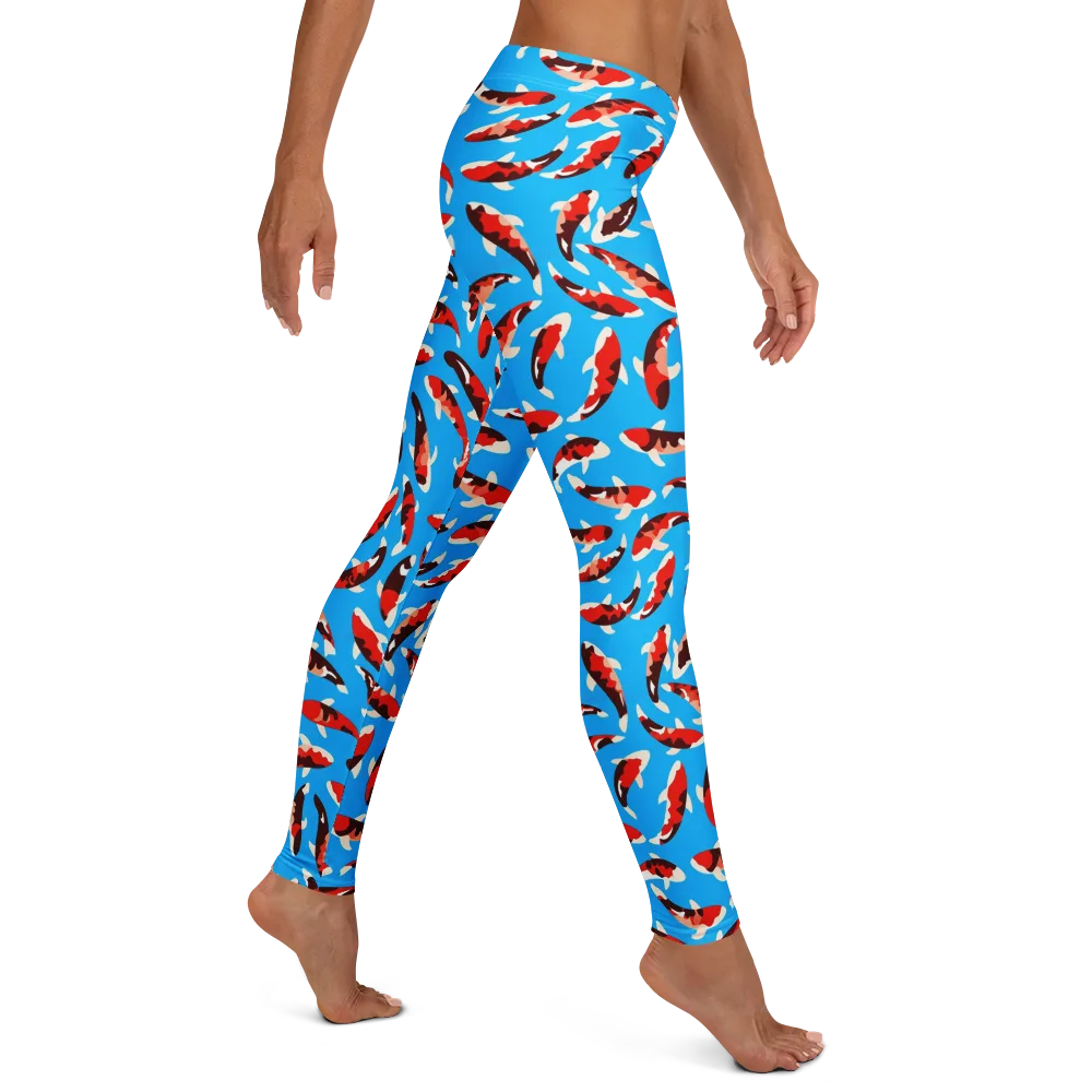 Crimson Shoal on Leggings — Right