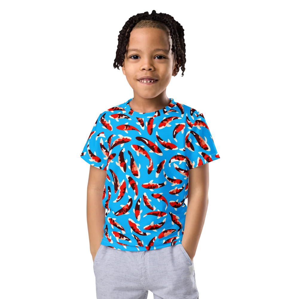 Crimson Shoal on Kids Crew Neck T-Shirt — Front