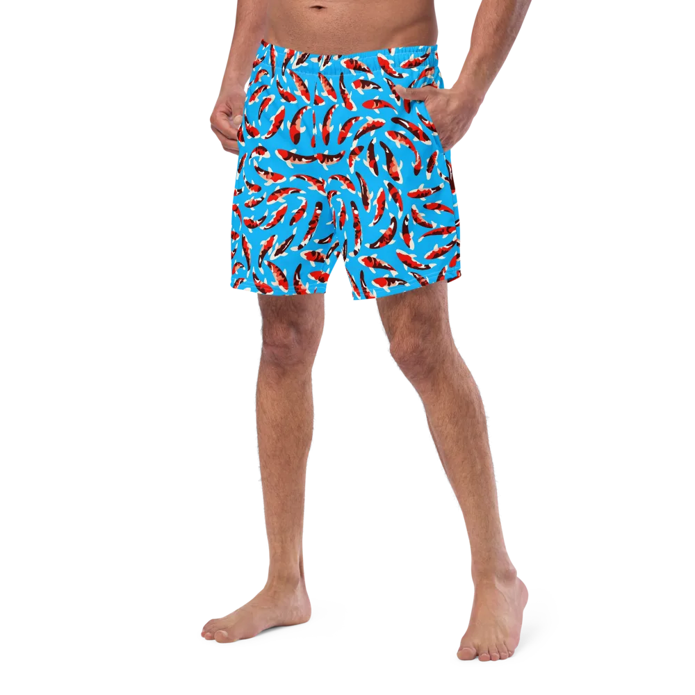 Crimson Shoal on Swim Trunks — Left Front