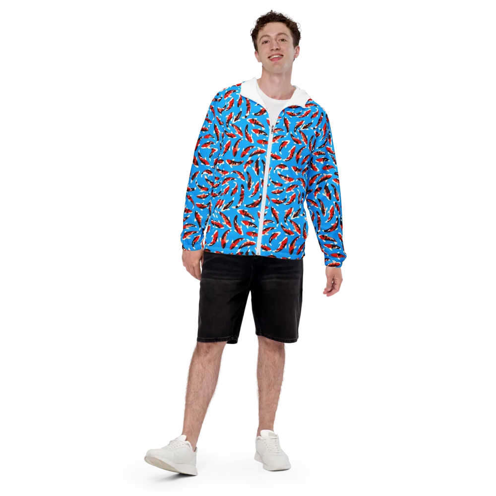 Crimson Shoal on Men's Windbreaker — Front