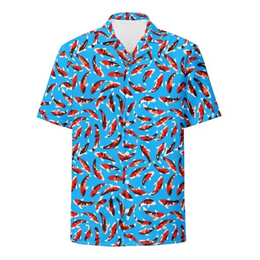 Crimson Shoal on a Button Shirt