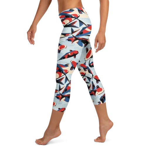 Ripple Parade on a Capri Leggings