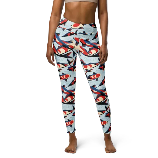 Ripple Parade on a Yoga Leggings
