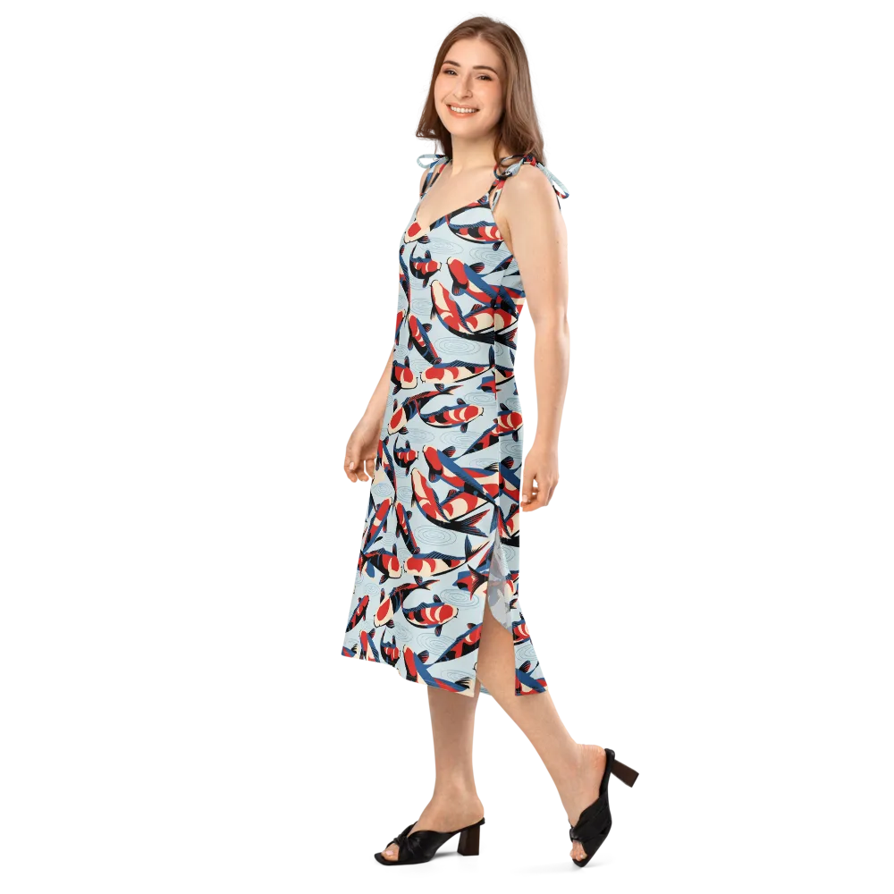 Ripple Parade on Slip Dress — Left Front