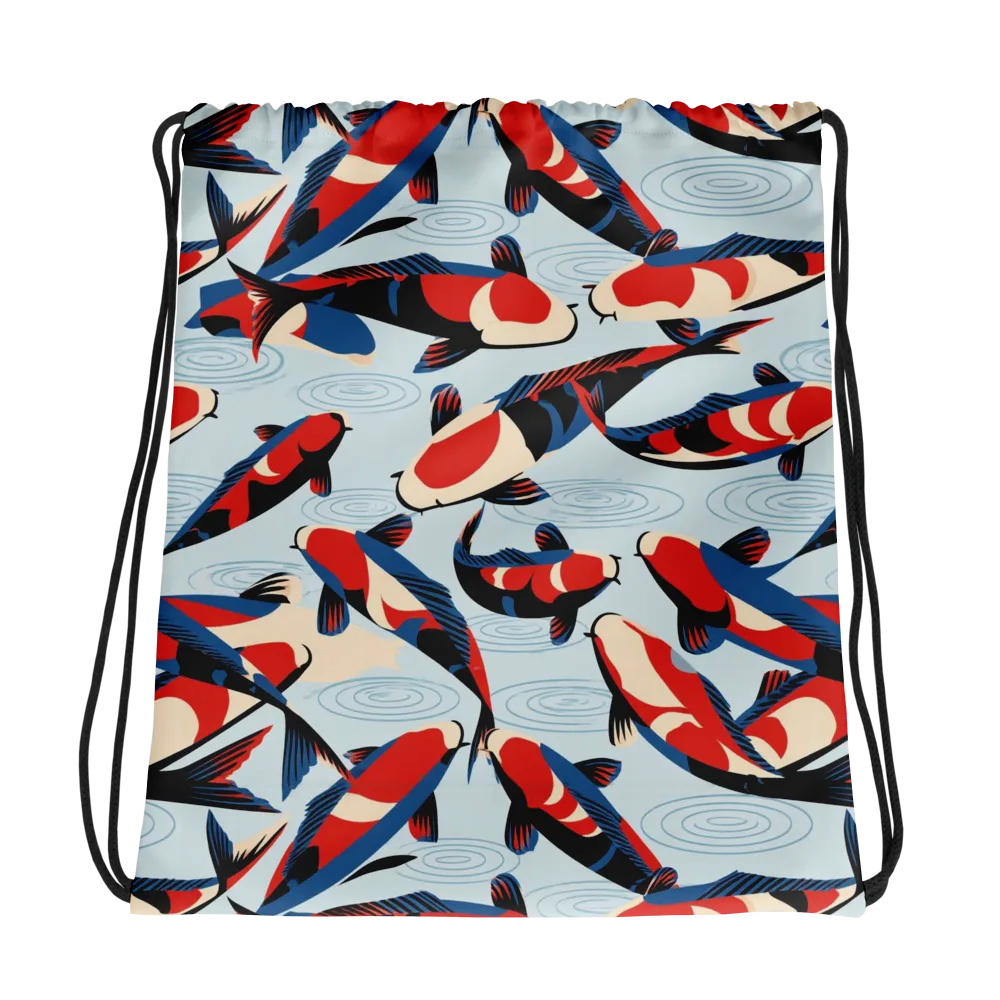 Ripple Parade on Drawstring Bag — Photo