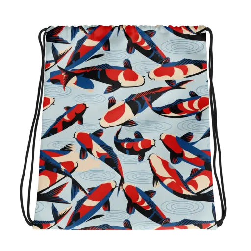 Ripple Parade on a Drawstring Bag