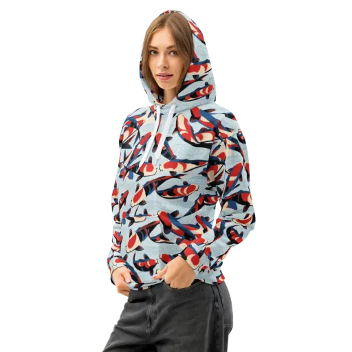 Ripple Parade on a Cotton Hoodie