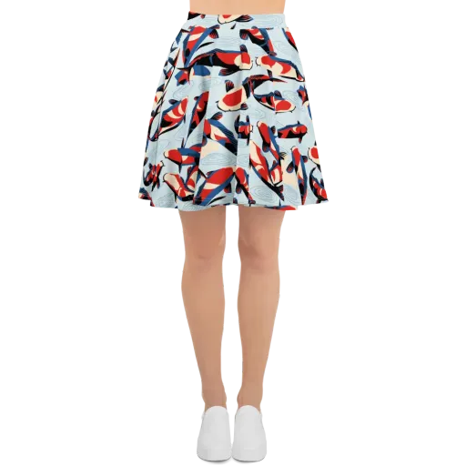 Ripple Parade on a Skater Skirt