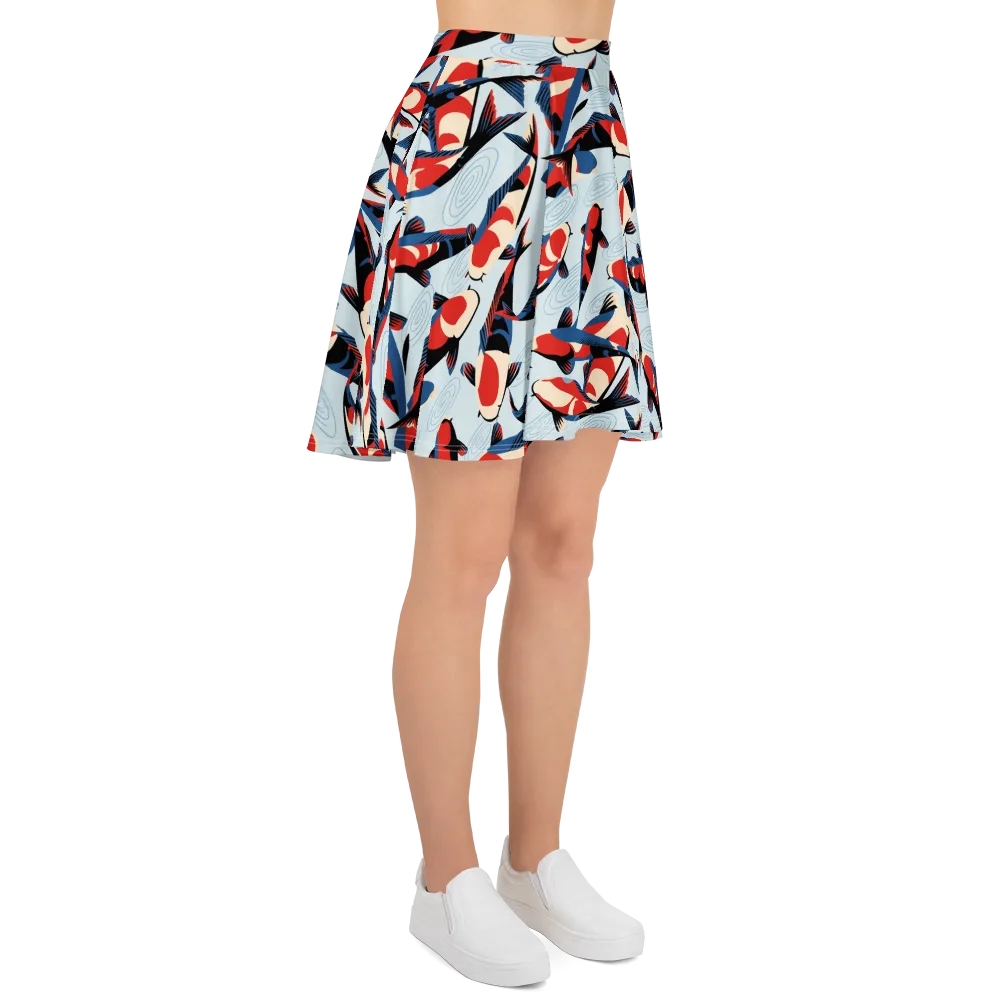 Ripple Parade on Skater Skirt — Right