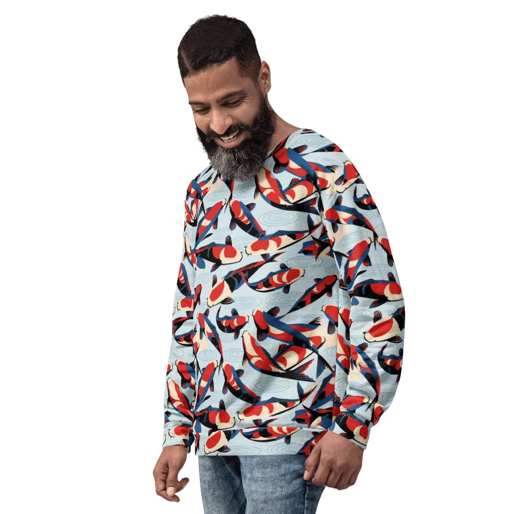 Ripple Parade on Sweatshirt — Left Front