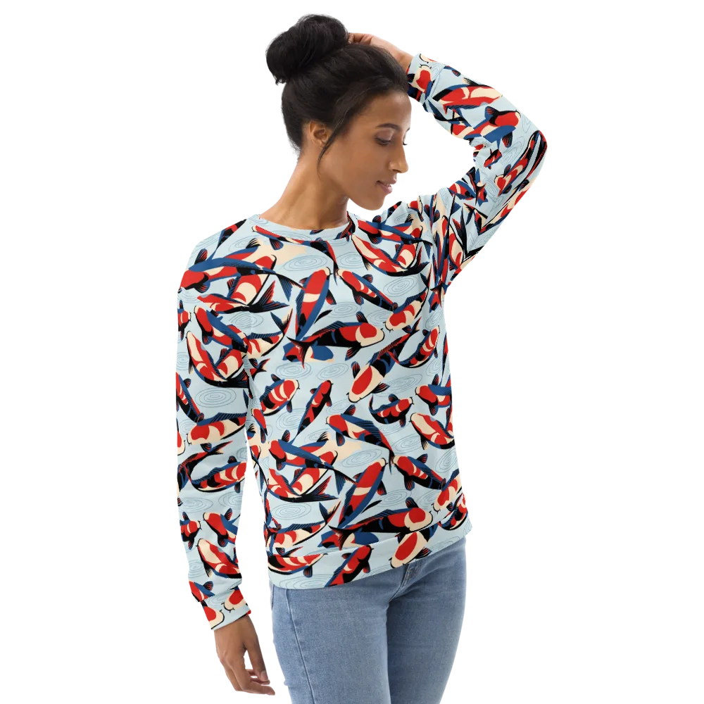 Ripple Parade on Sweatshirt — Right Front