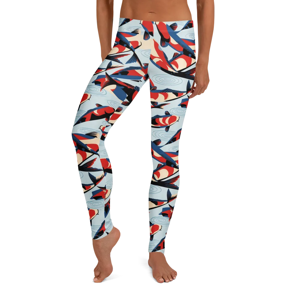 Ripple Parade on Leggings — Front