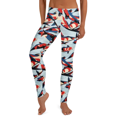 Ripple Parade on a Leggings