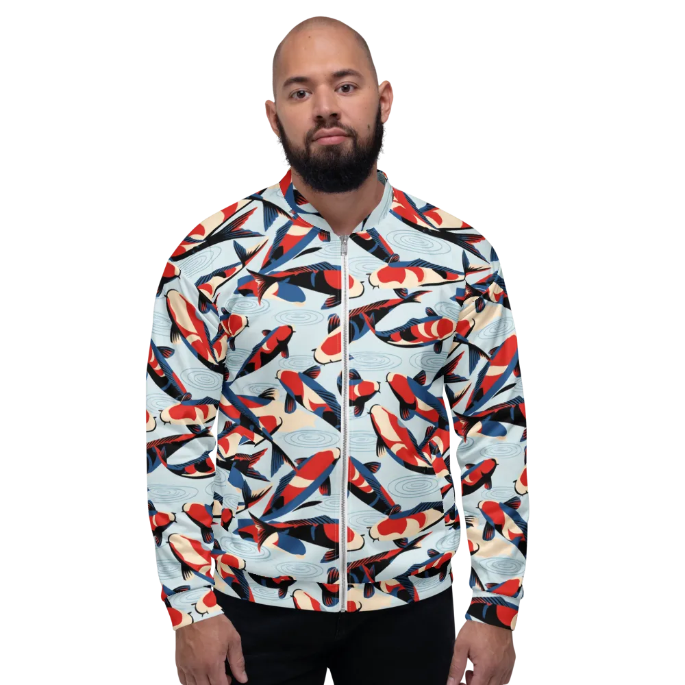 Ripple Parade on Bomber Jacket — Front