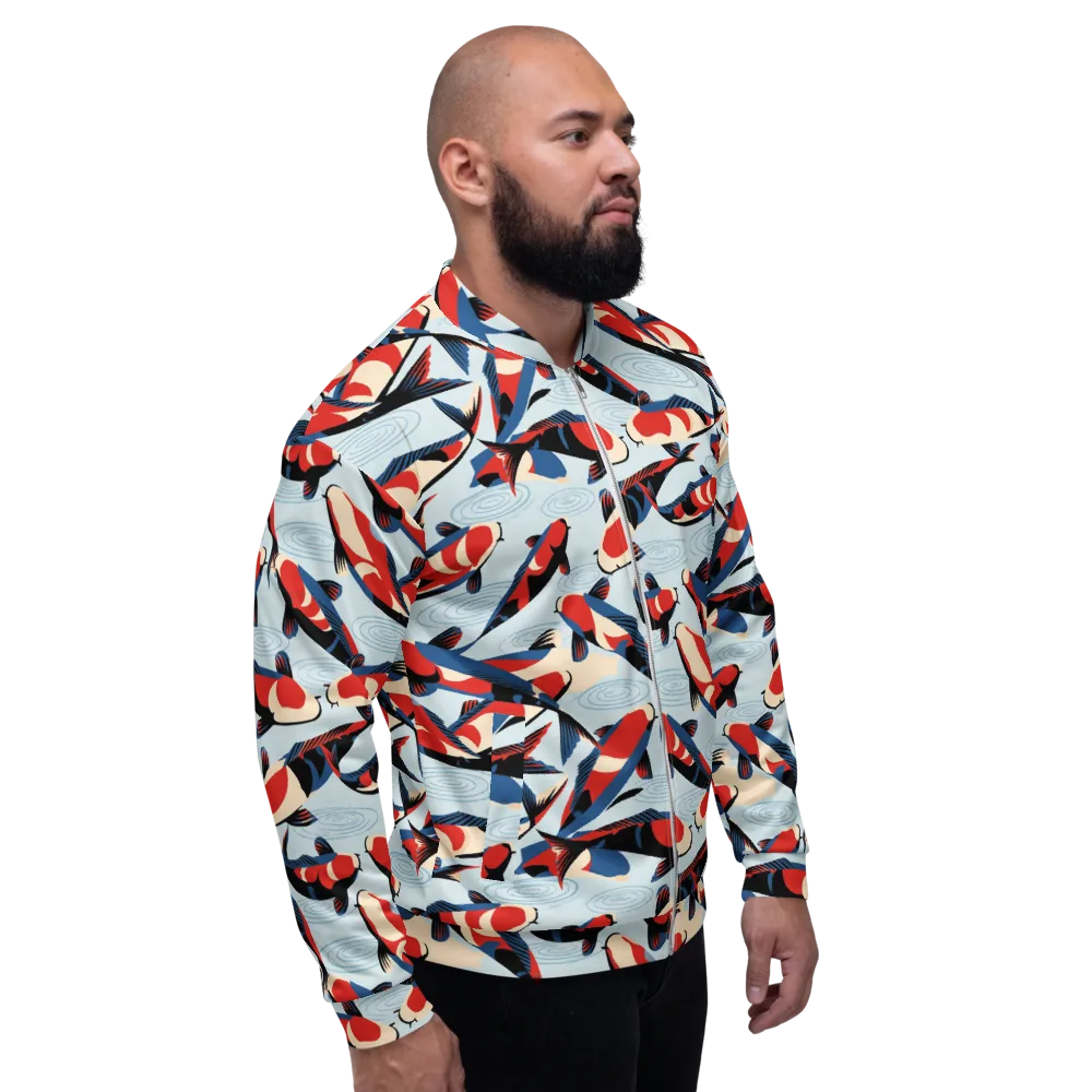 Ripple Parade on Bomber Jacket — Right