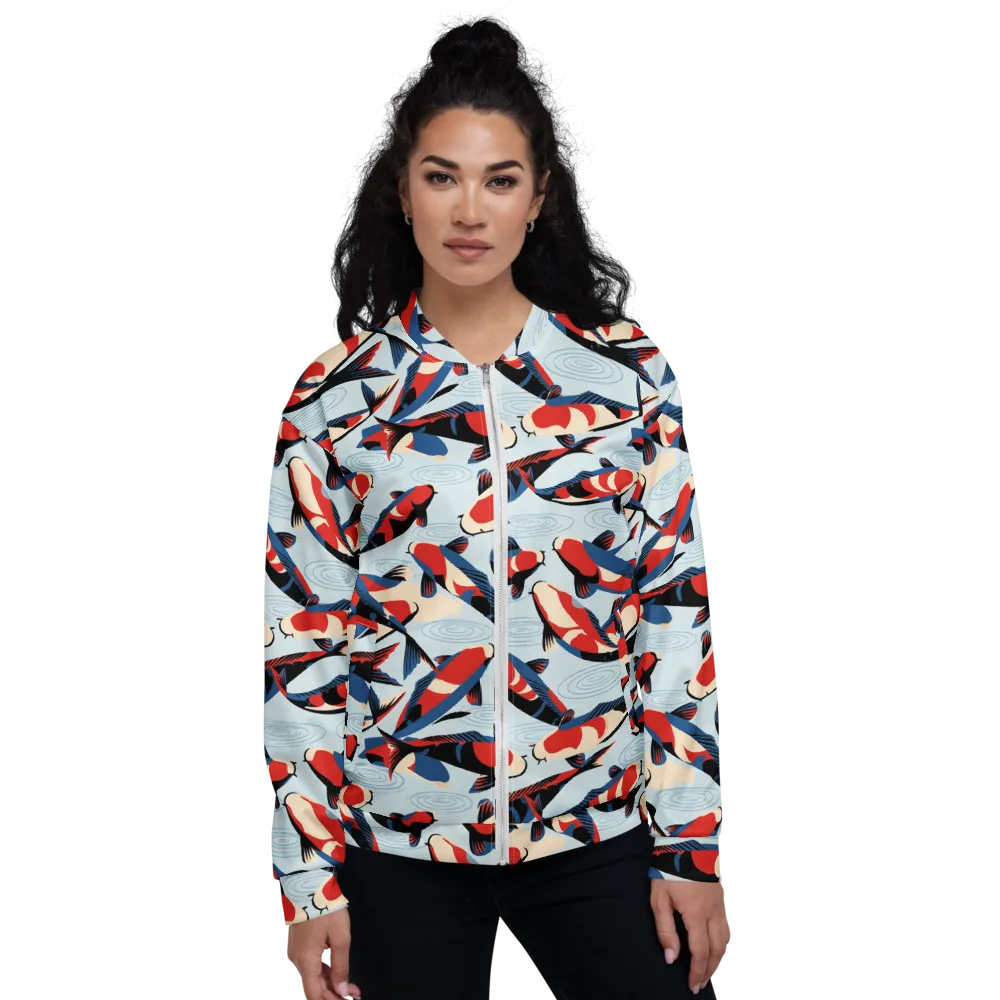 Ripple Parade on Bomber Jacket — Front