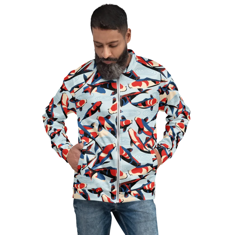 Ripple Parade on Bomber Jacket — Front