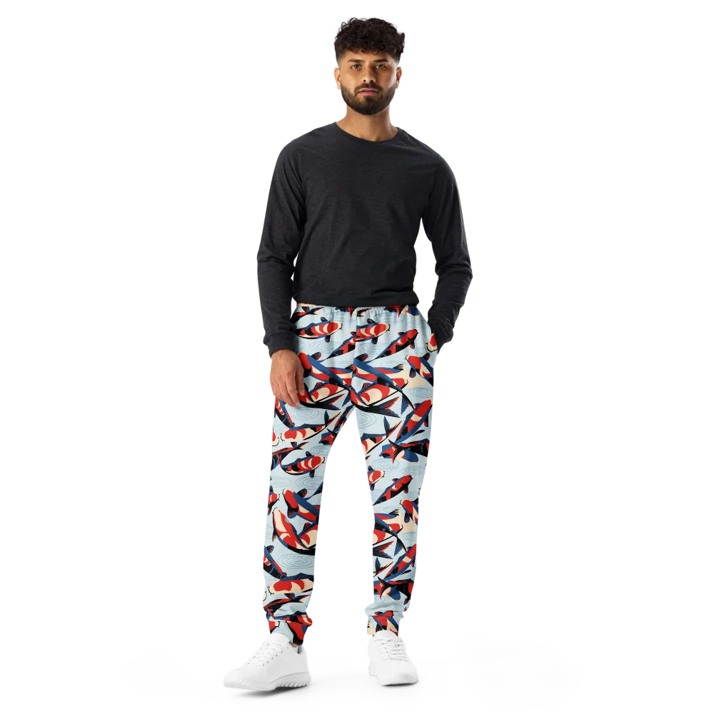 Ripple Parade on Men's Joggers — Front