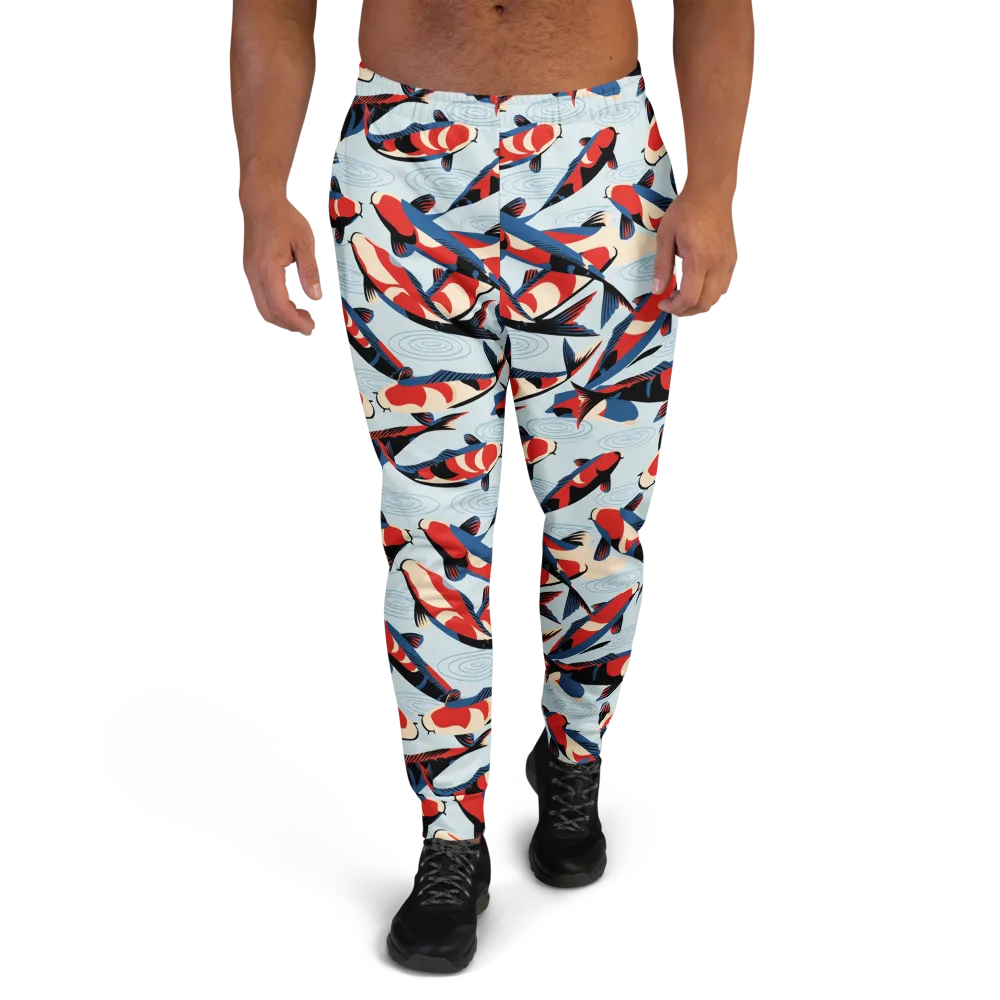 Ripple Parade on Men's Joggers — Front