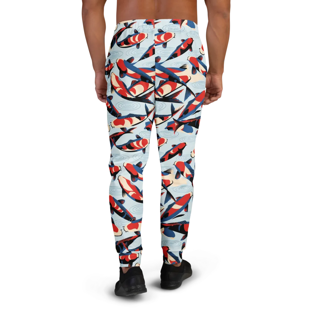 Ripple Parade on Men's Joggers — Back