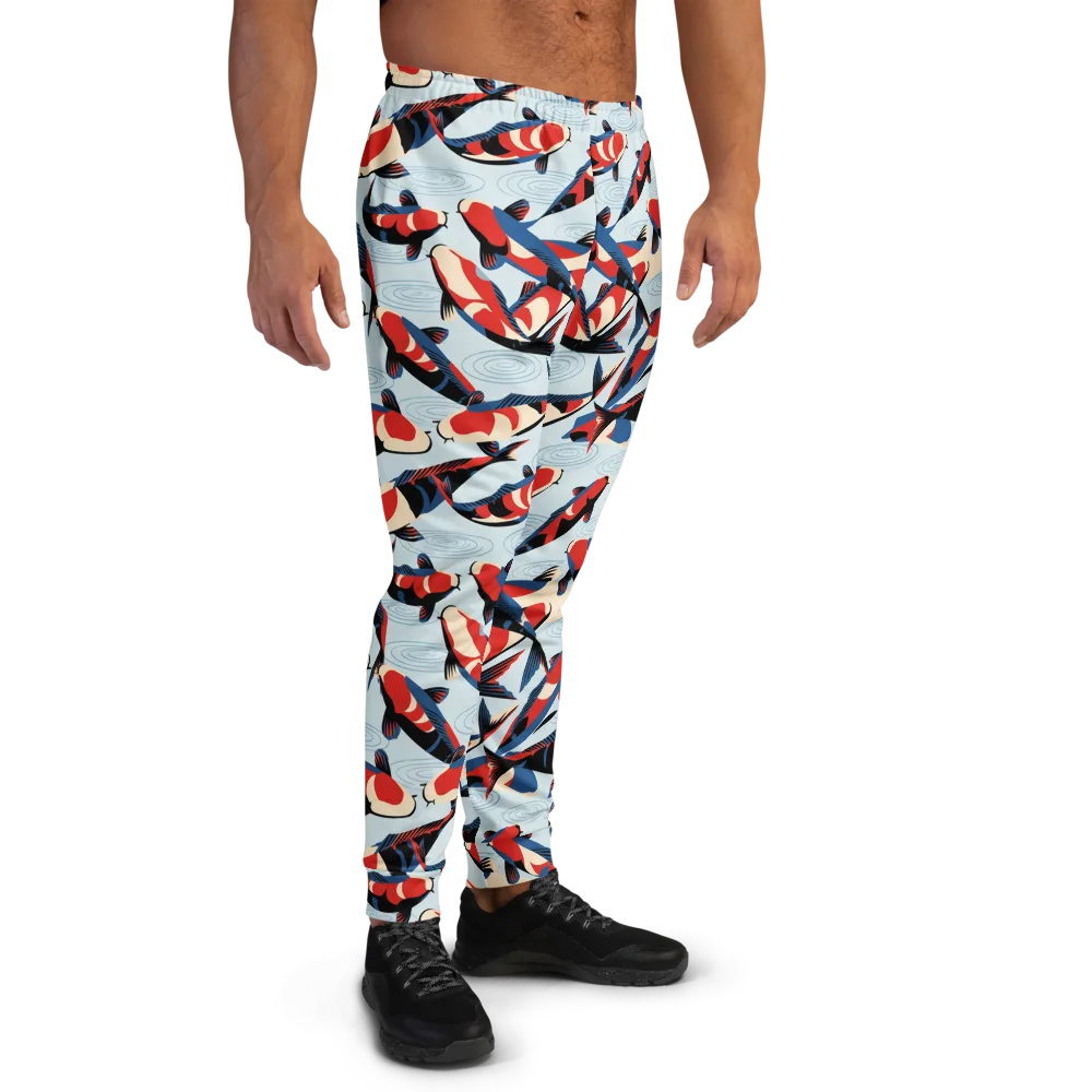 Ripple Parade on Men's Joggers — Right