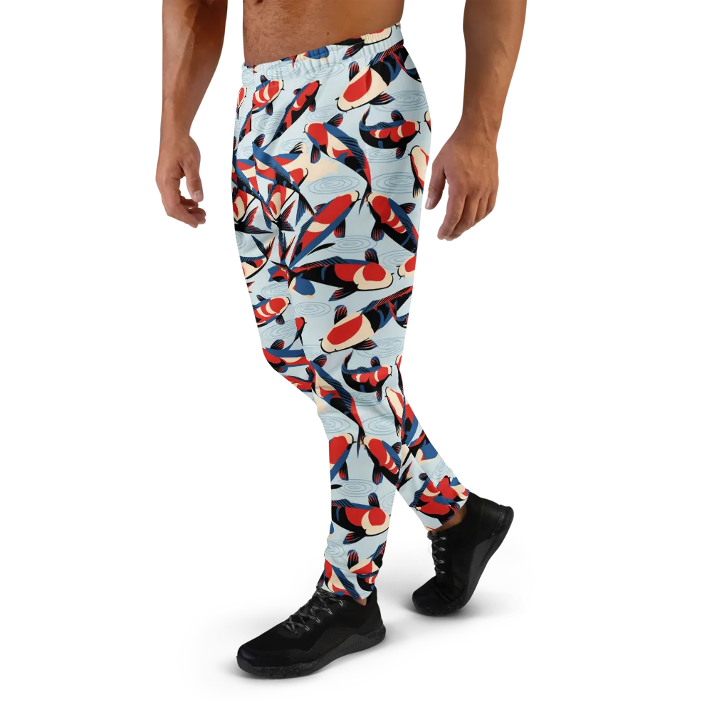 Ripple Parade on Men's Joggers — Left