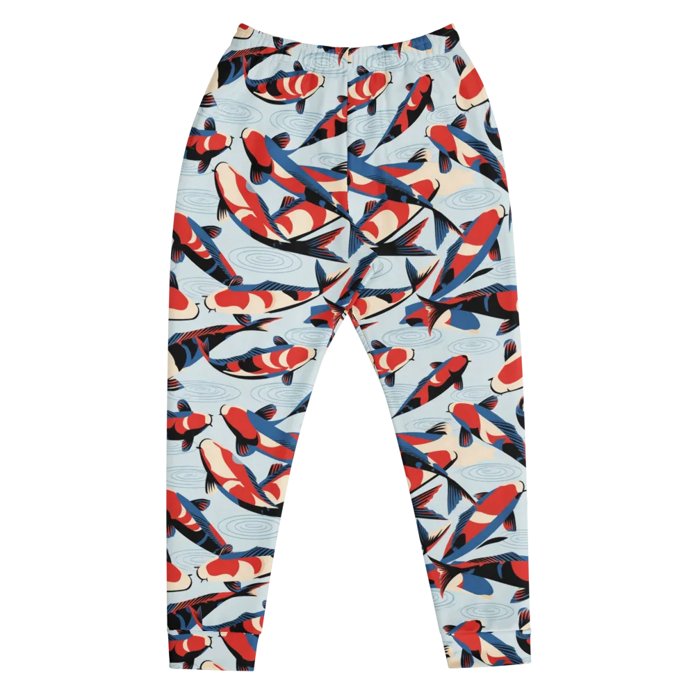 Ripple Parade on Men's Joggers — Front