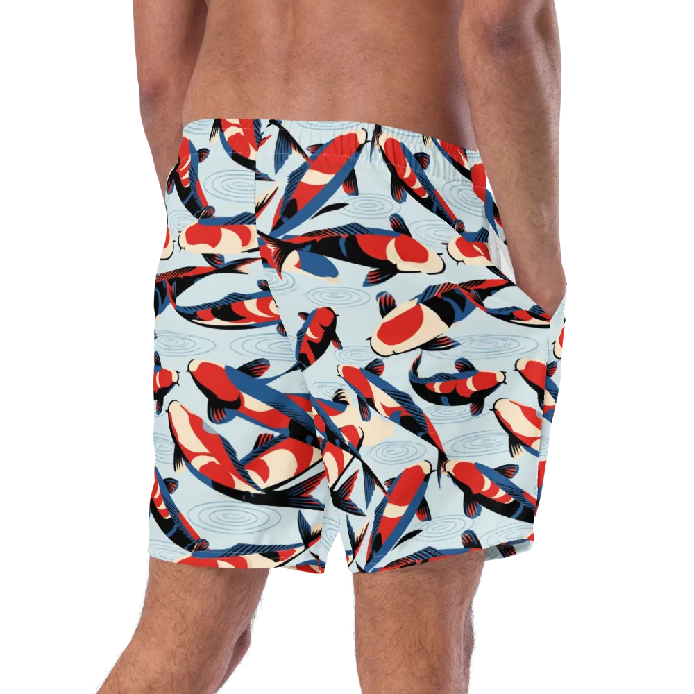 Ripple Parade on Swim Trunks — Right Back