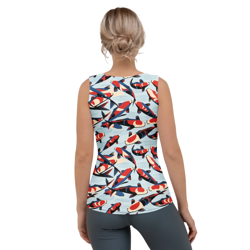 Ripple Parade on Women's Tank Top — Back