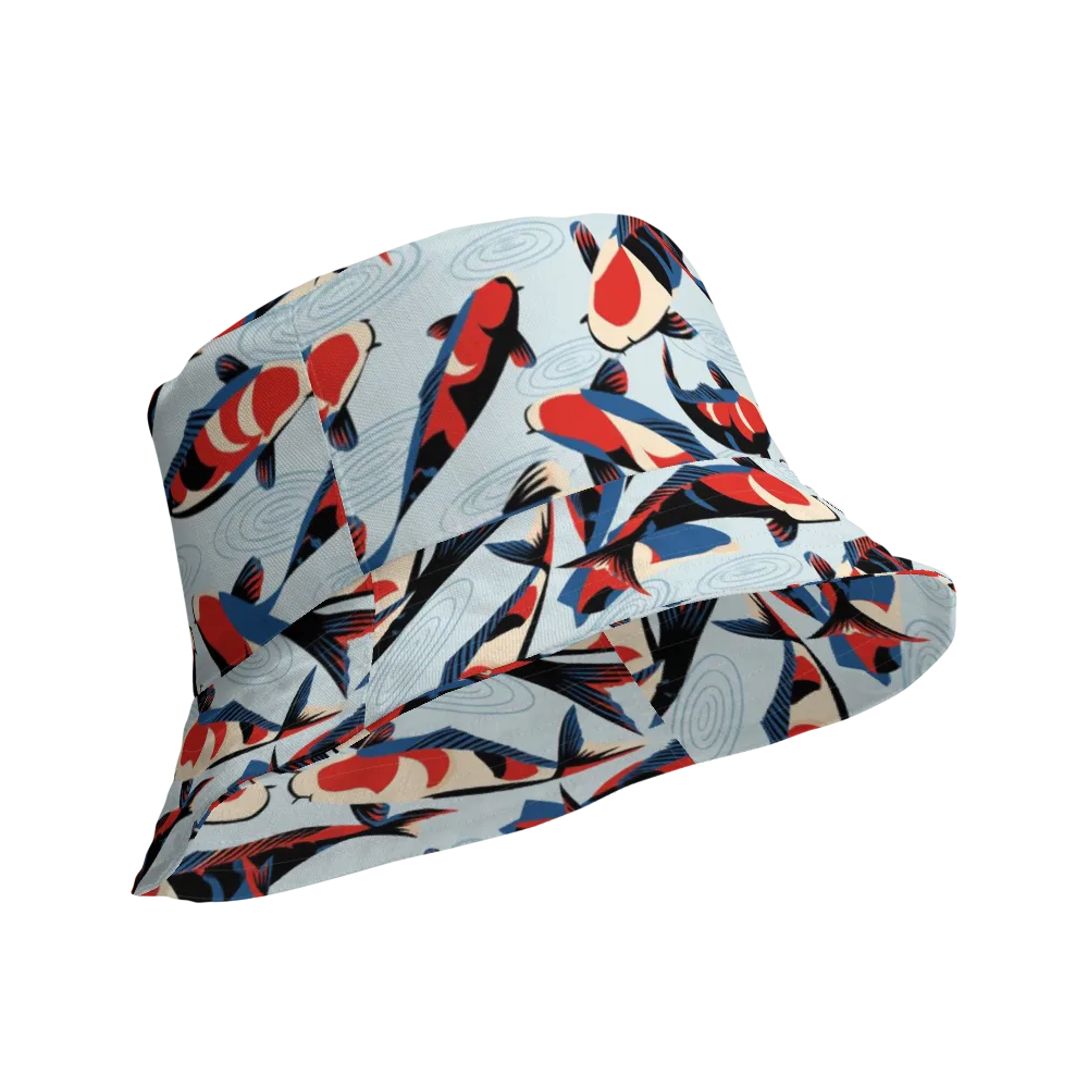 Ripple Parade on Reversible Bucket Hat — Product details Outside