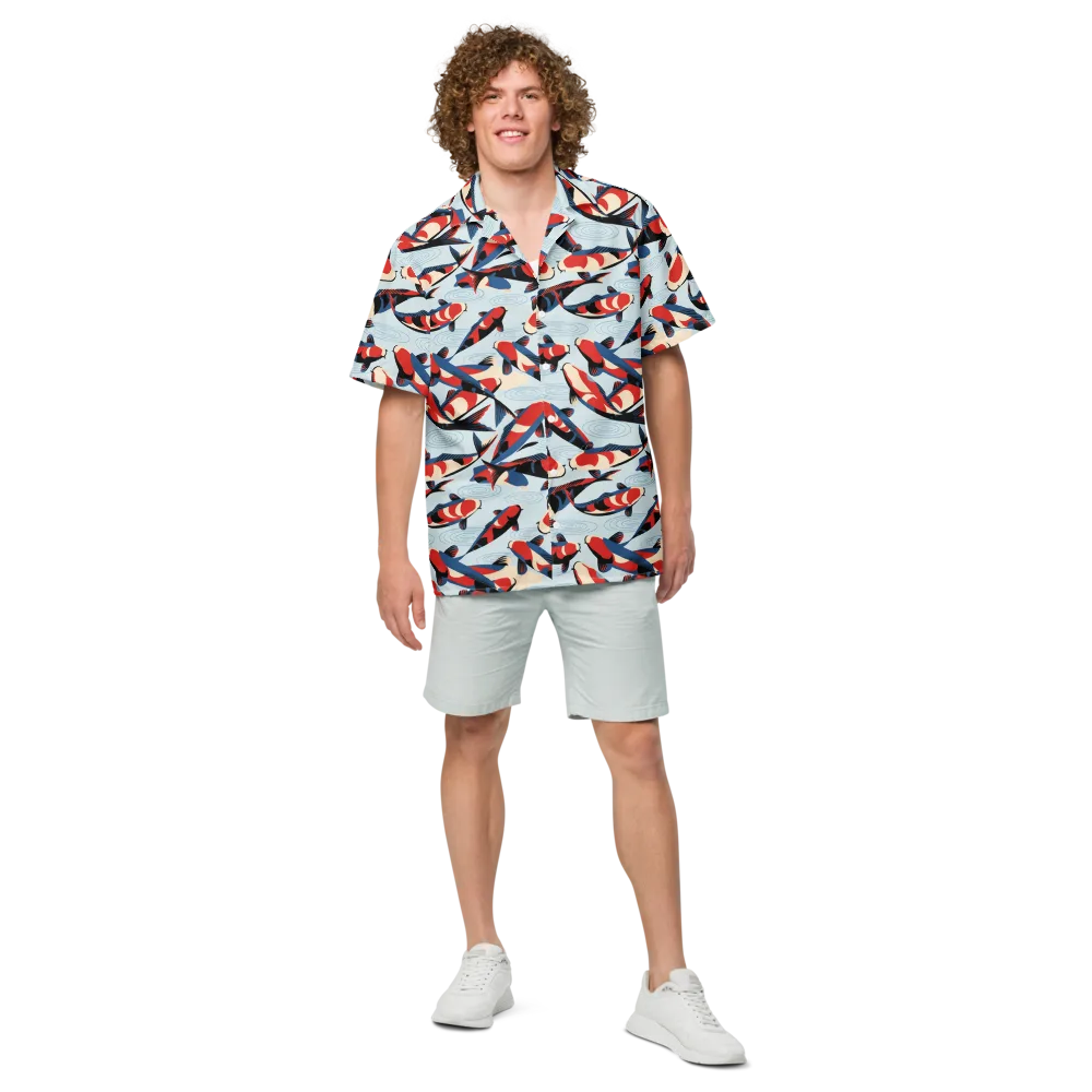 Ripple Parade on Button Shirt — Front