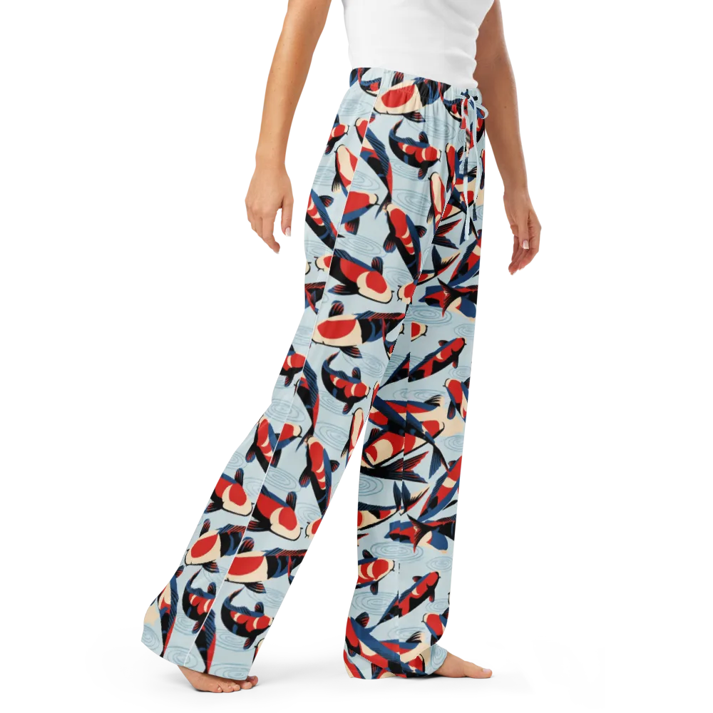 Ripple Parade on Women's Pajama Pants — Right Front