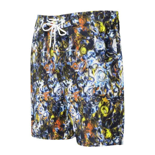 Lemon Static on a Men's Board Shorts