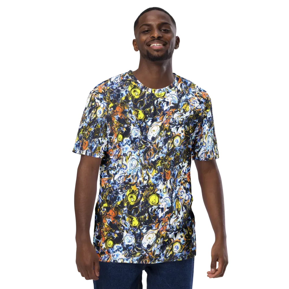 Lemon Static on Men's Crew Neck T-Shirt — Front