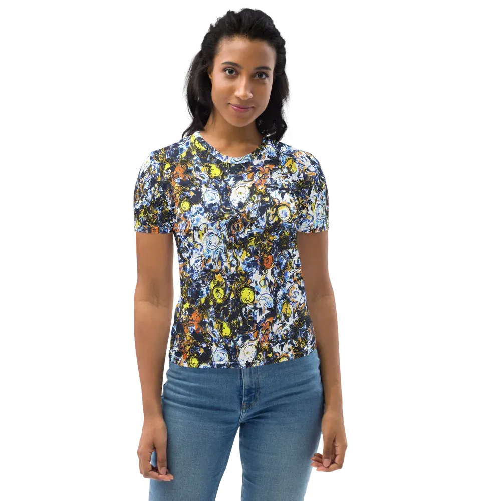 Lemon Static on Women's Crew Neck T-Shirt — Front