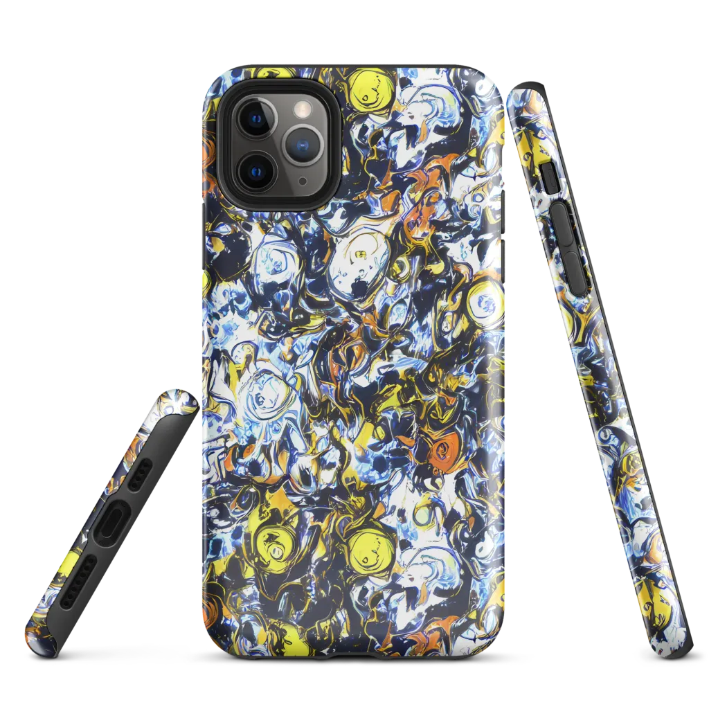 Lemon Static on Tough Case for iPhone® — Front