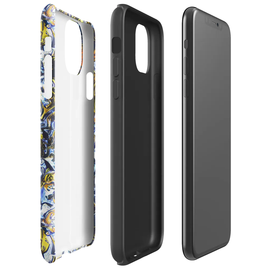 Lemon Static on Tough Case for iPhone® — Right