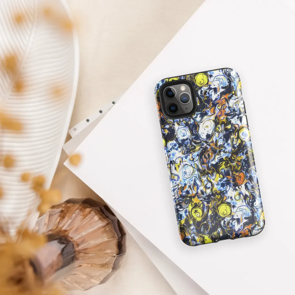 Lemon Static on Tough Case for iPhone® — Front