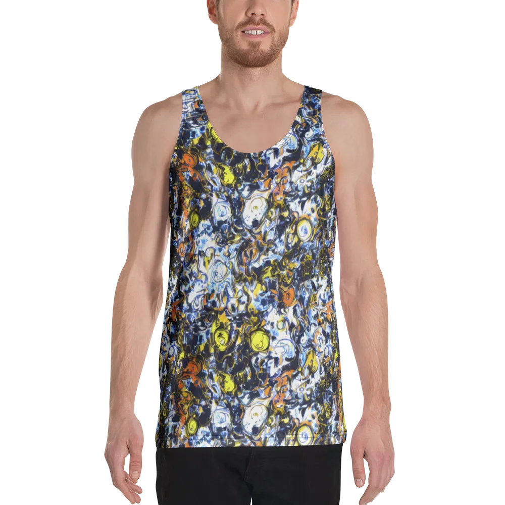 Lemon Static on Men's Tank Top — Front