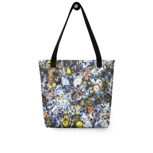 Lemon Static on a Tote Bag