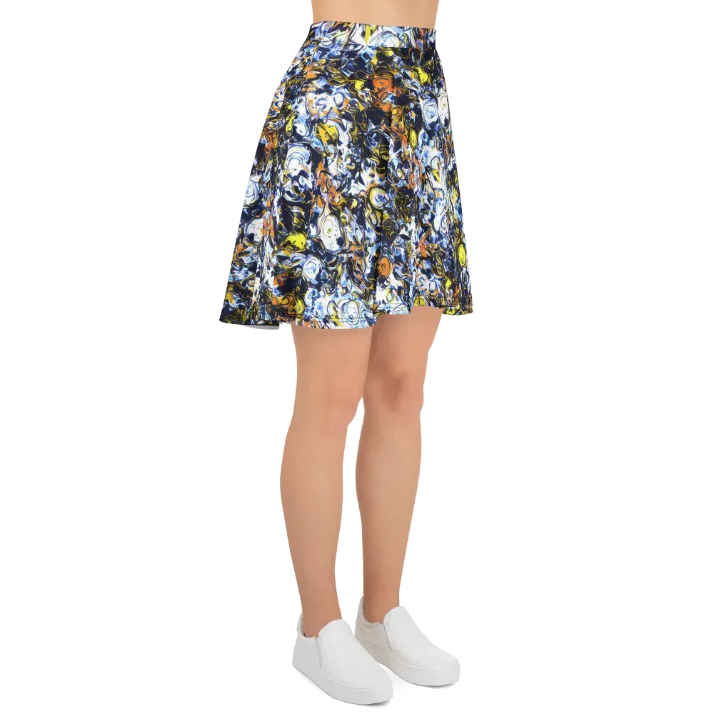 Lemon Static on Skater Skirt — Right