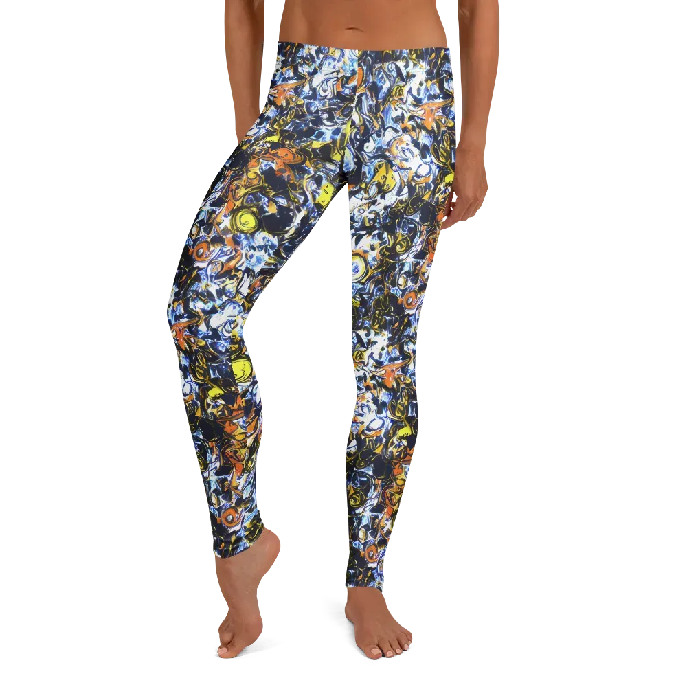 Lemon Static on Leggings — Front